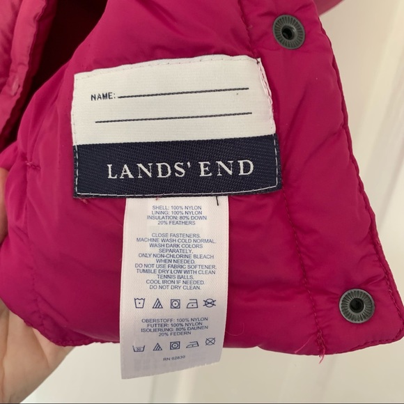 Lot of 3 Girl’s 4 Puffer Vests Children’s Place & Lands’ End Pinks / Brown EXC - Picture 14 of 15